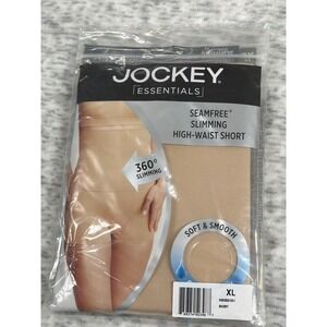 Jockey Essentials Seamfree Slimming High-Waist Short Nude XL 005355/251 NIB